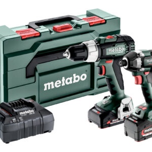 METABO TALADRO ATORNIL.+ATORNILAD. DE IMPAC+BATERIA+REGALO